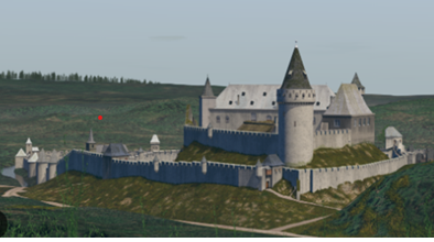 Zo zag het kasteel er in de Middeleeuwen uit.